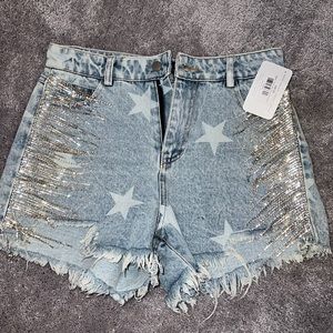 Women’s honky tonk jean shorts
